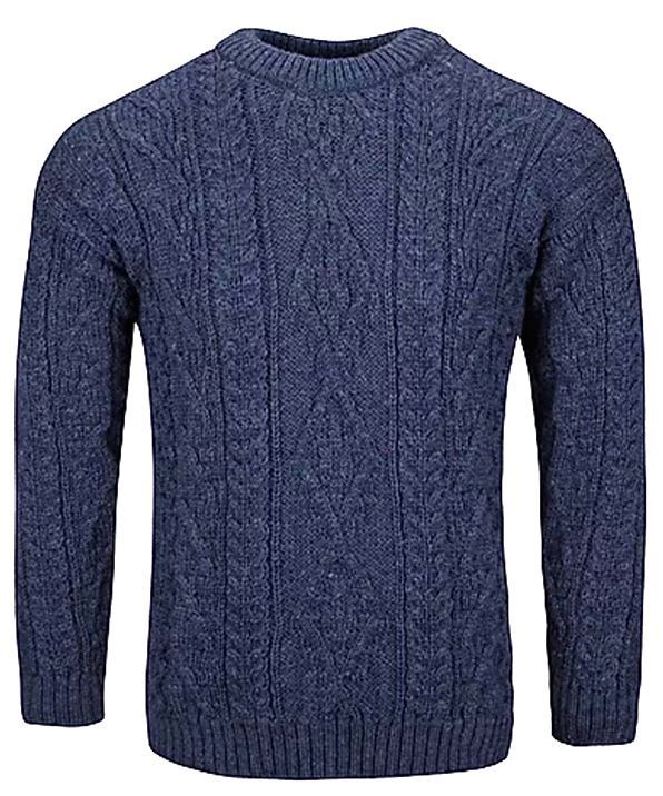 Pure Wool Aran Knitted Jumper