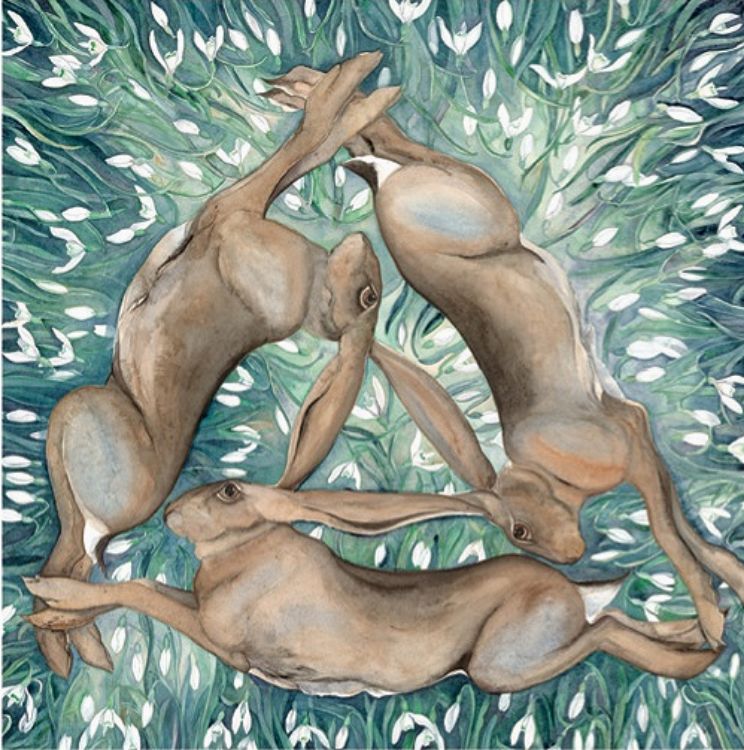 Picture of Hares and Snowdrops