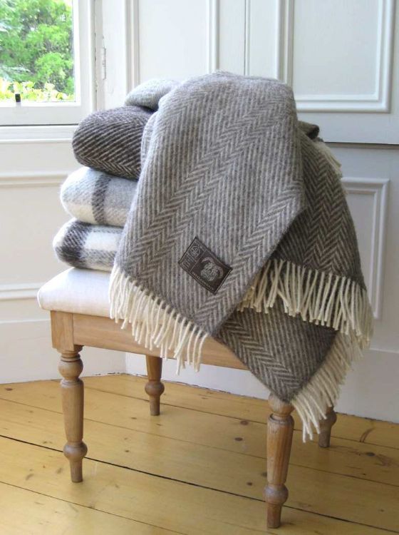Picture of Jacobs Wool Grey Classic Throw