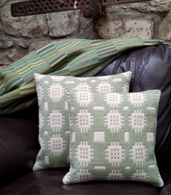 Picture of Sea Green Tapestry Cushion