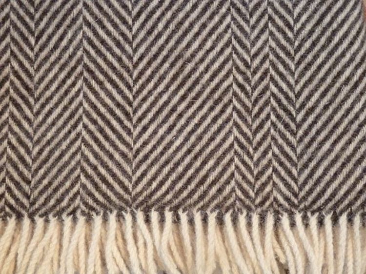 Picture of Jacobs Wool Brown Classic Throw