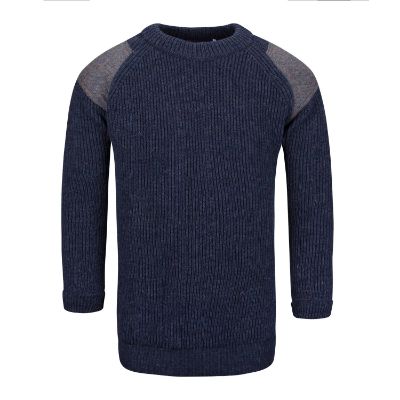 Show details for Tweed Men's Jumper - Denim Picture of Tweed Men's Jumper - Denim