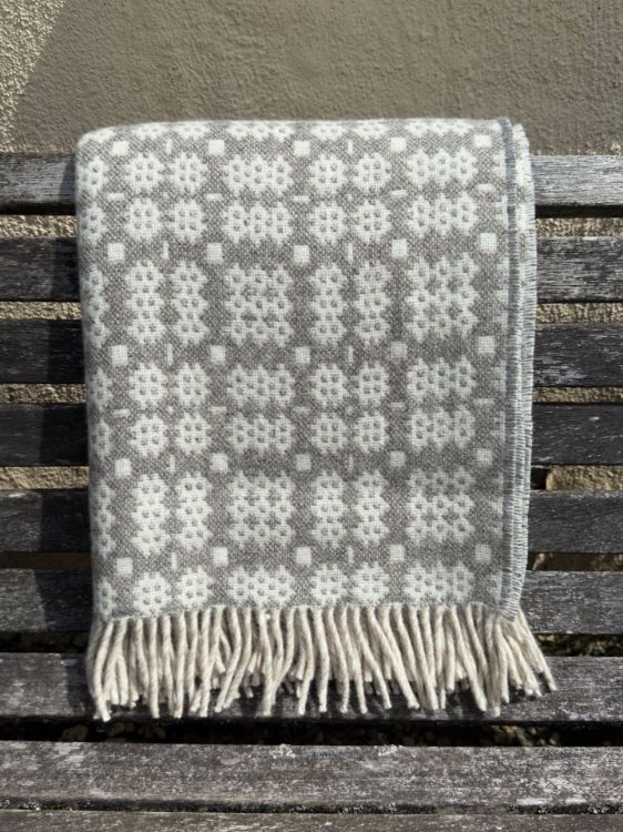 Picture of Welsh Tapestry Style Throw - Grey