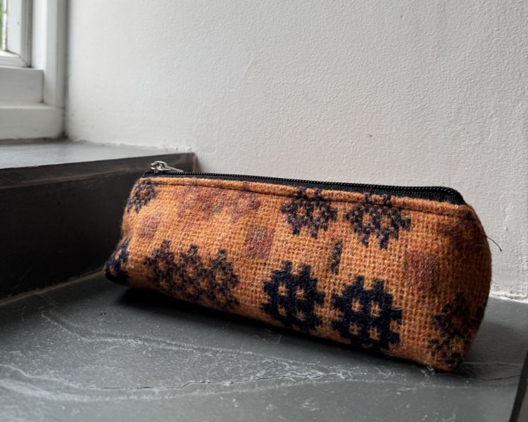 Picture of Orange Tapestry Pencil Case