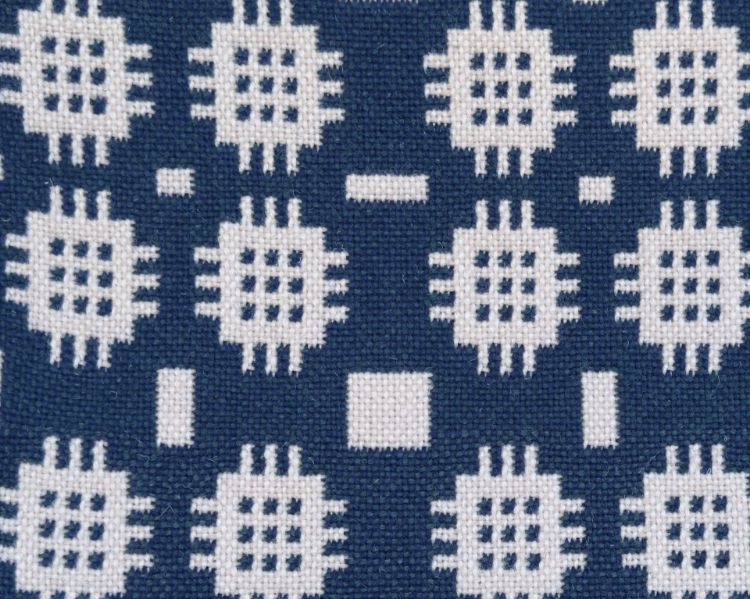 Picture of French Navy Welsh Tapestry Floor Rug