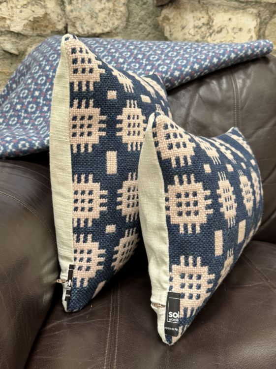 Picture of Navy Tapestry Cushion