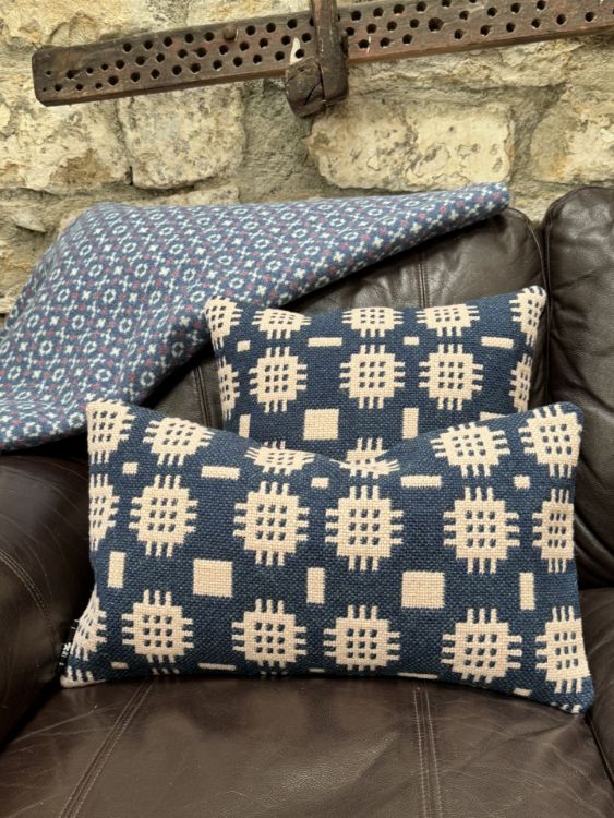 Picture of Navy Tapestry Cushion
