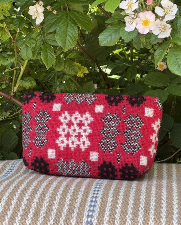 Picture of Red Tapestry Cosmetics Bag